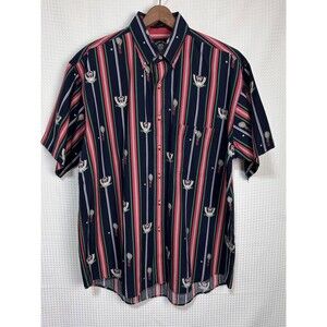 Vintage Gant Salty Dog Men's size L Imperial Poplin Striped Tennis Club Shirt g